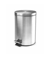 PAPELERA PEDAL 5 LITROS ACERO INOX