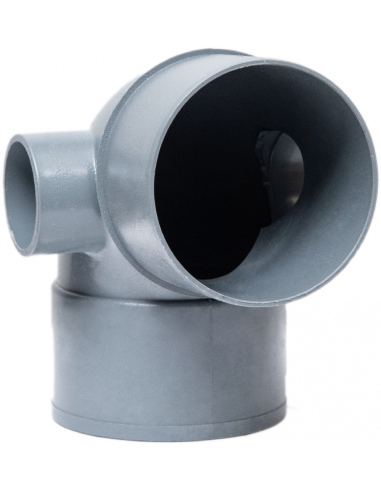 CODO PVC 50 110-87 DOBLE TOMA 