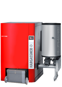 Caldera Hargassner ECO-PK120 con sistema de aspiración