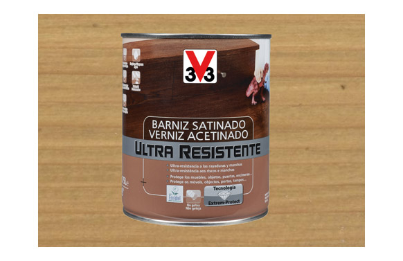 BARNIZ ULTRA RESISTENTE SATINADO AGUA ROBLE CLARO