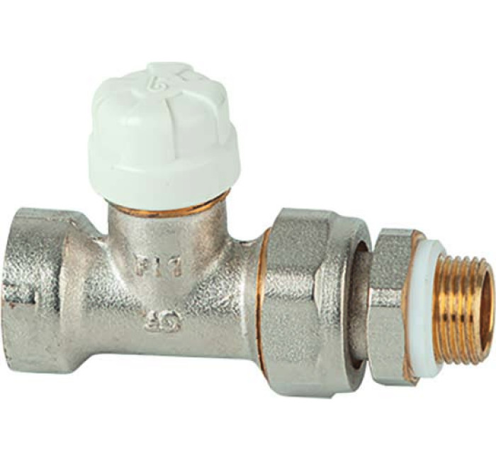 VÁLVULA TERMOSTATIZABLE RECTA TUBO HIERRO GE SYSTEM 1/2"