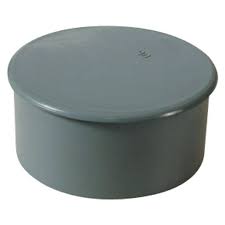 TAPON PVC 90mm CIEGO MACHO