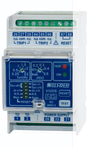 RELE DIFERENCIAL CARRIL DIN 115-230V 3 MODULOS CLASE A