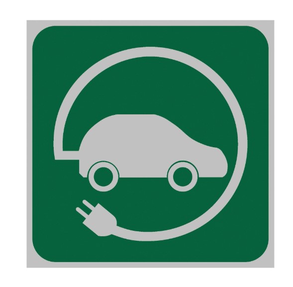 CARTEL SEÑALIZACION PUNTO DE RECARGA COCHE 30X30
