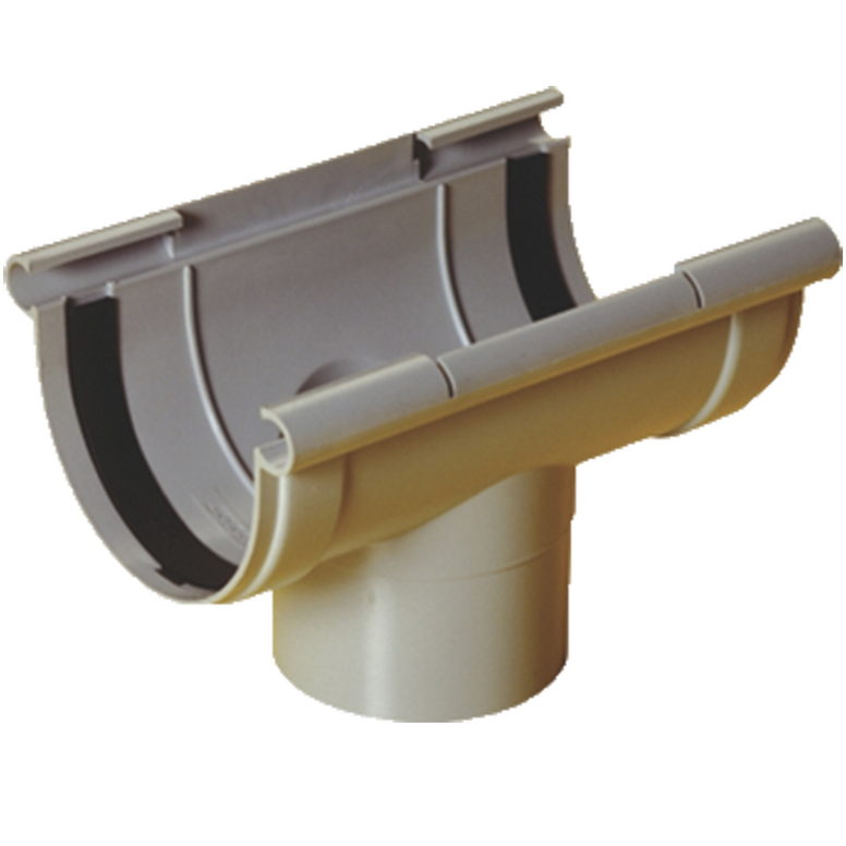 T DE CANALÓN DE 125 CON SALIDA A 90MM