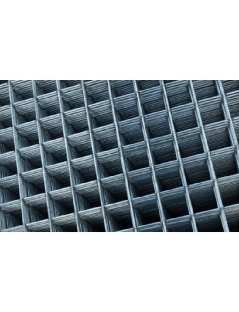 MALLA C. RÍGIDA GALVANIZADA 50X50X4(2,6X1,5)POR UNIDAD DE MALLA