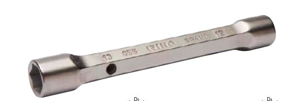 LLAVE TUBO HEXAGONAL 2 BOCAS 10-11MM CR 055051 IRIMO