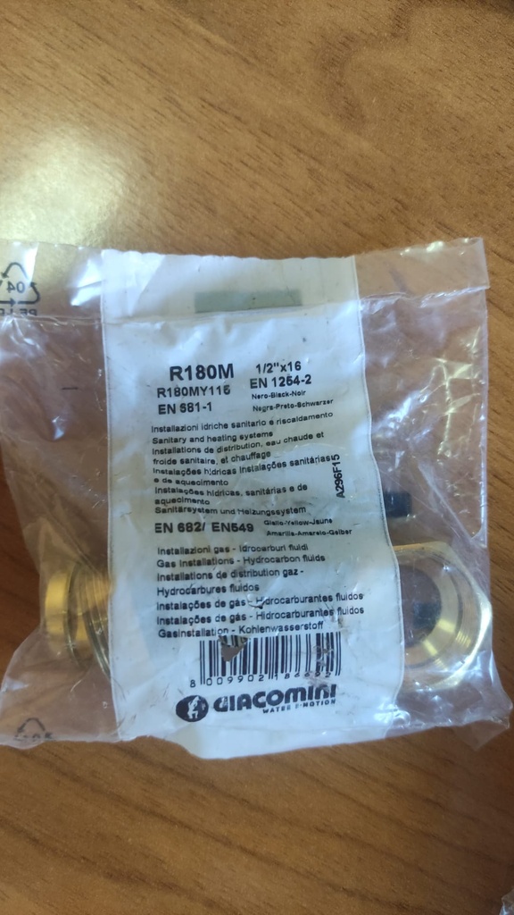 CONEXION HIBRIDA SIMPLE R180/1M 1/2x16