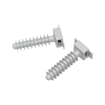 TACO NYLON GRIS PARA BRIDA CUADRADO D: 6x38 (bolsa 100 ud)