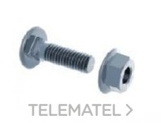 CONJUNTO TORNILLO CUADRADO ELECTROZINCADO M6(E 100ud) BANDEJA METALICA