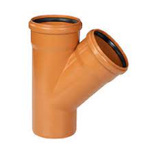 TE 45º PVC TEJA 160mm M-H-H