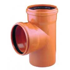 TE 90º PVC TEJA 110mm M-H-H