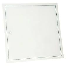 Tapa de registro para pladur o escayola de 100x70 Aluminio c/llave