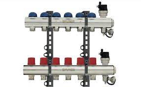 COLECTOR C/ VAVULA TERMOMETRO Y COMPRESION 1" x 8 vias racor 16