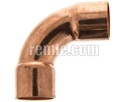 CODO COBRE 90° 1/2" H-H  A/C
