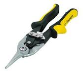 TIJERA CHAPA CORTE RECTO AMARILLA