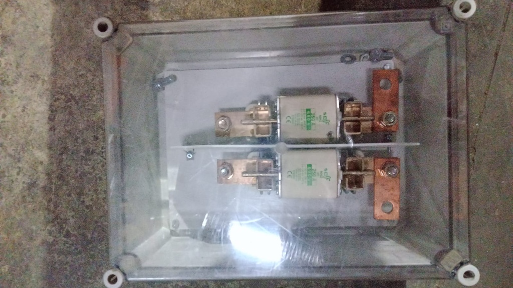 CUADRO TAPA TRANSP  2 C/ FUSIBLE NH2-250