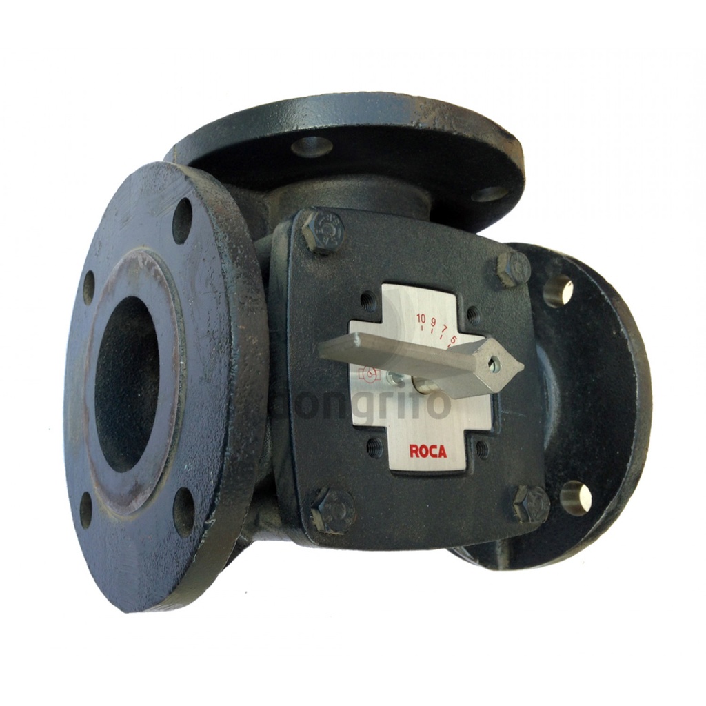 VÁLVULA DE 3 VÍAS DN65 ROTATIVA EMBRIDADA Kvs 100
