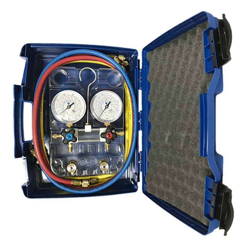 MALETA ANALIZADOR 2 VALVULAS ANTICHOQUE ST-B268  R32.R410.R407.R134