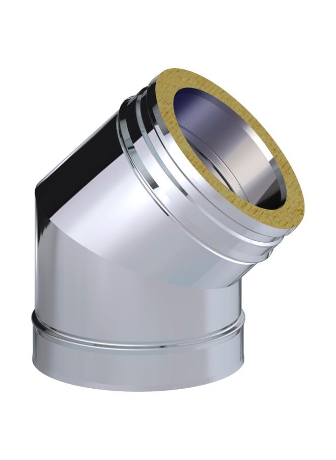 CODO DINAK 45º DIVENT PS D 150mm