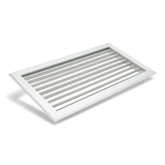 REJILLA RETORNO LAMA FIJA 45º 500x150 mm ALUMINIO