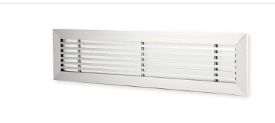 REJILLA LINEAL LOB LAMA FIJA 15º RAL9010 1500X100