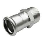 ENTRONQUE INOX D-35 1 1/4" PRESS MACHO 