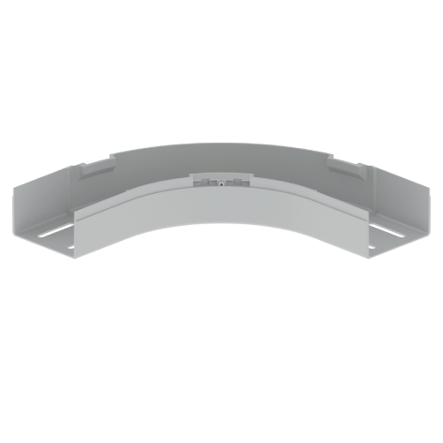 CURVA PLANA DE 90° GRIS RAL7035 100X600 U23X