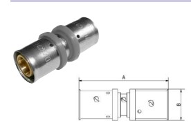 MANGUITO UNION POLIETILENO RETICULADO PRESS (PEX) 32mm