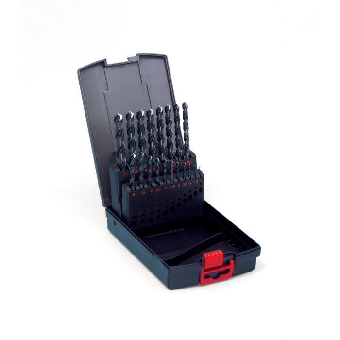 CONJUNTO BROCAS HSS 25 PIEZAS 1-13mm DIN338 