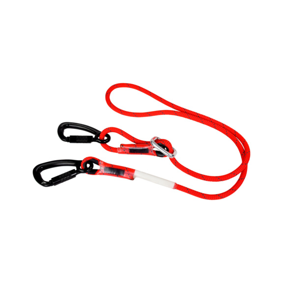 CUERDA ARNÉ 2mts CON 2 MOSQUETONES EN354/355