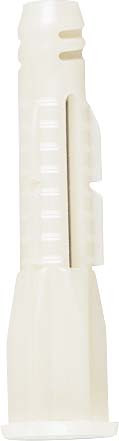TACO DE NYLON BLANCO M6 D:6X37MM (200 UNIDADES)