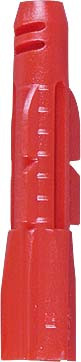 TACO 10X61 NYLON ZEBRA SHARK ROJO  (100 UNIDADES)