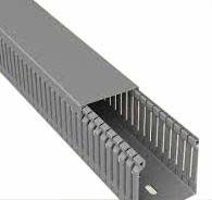 METRO CANALETA RANURADA 40x40 GRIS (2metros)