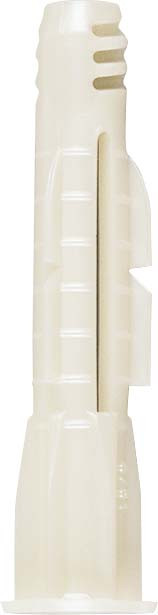 TACO DE NYLON BLANCO M8 D:8X52MM (CAJA 200 UNIDADES)