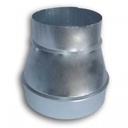 REDUCCIÓN CHAPA GALVANIZADA 125MM A 100MM H-H