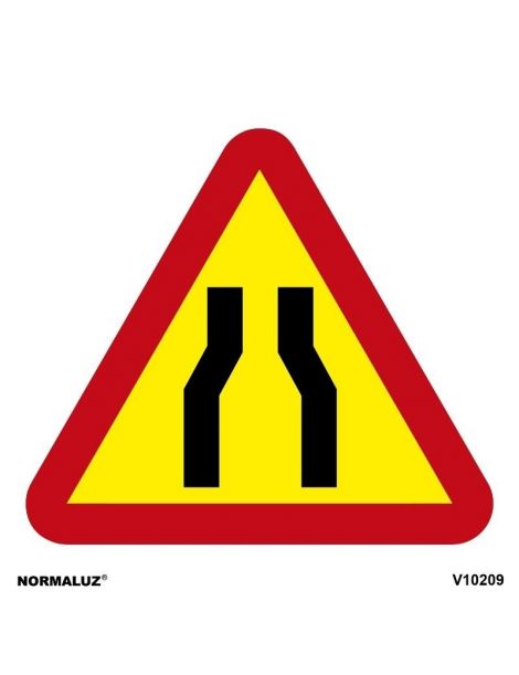 SEÑAL PELIGRO POR ESTRECHAMIENTO