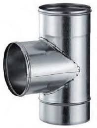 TE CHAPA GALVANIZADA 200MM M-M