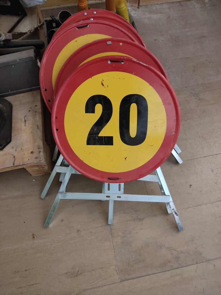 Señal límite velocidad 20