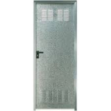 PUERTA CHAPA TRASTERO 900x2100 BLANCA CON REJILLA DERECHA