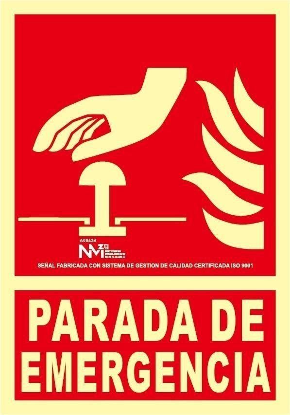 CARTEL PARADA DE EMERGENCIA