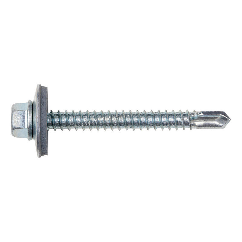 TORNILLO AUTOROSCANTE M4,8x70mm CABEZA HEXAGONAL C/ARANDELA (E 50ud)