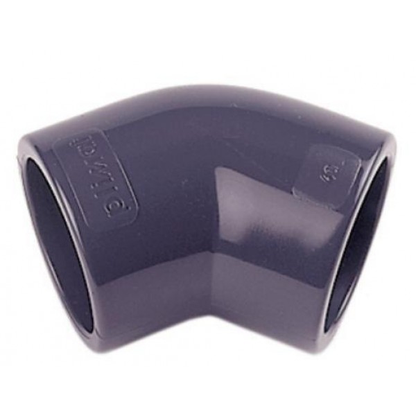 CODO PVC 45grados  presión 90mm