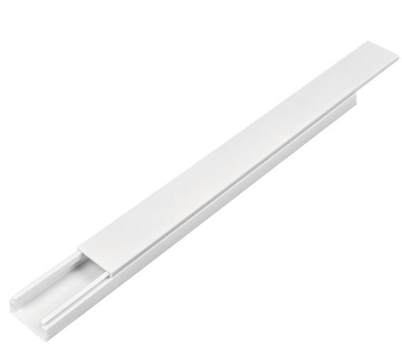 TAPA CANALETA 2MTS 200X80mm BLANCA