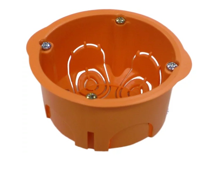 CAJA DE MECANISMO UNIVERSAL 67X67X39MM NARANJA PLADUR