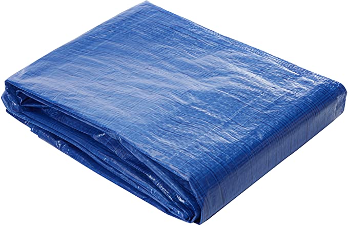Toldo azul de 12 metros cuadrados