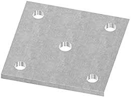 PLACA ANCLAJE 500X500X4MM ACERO