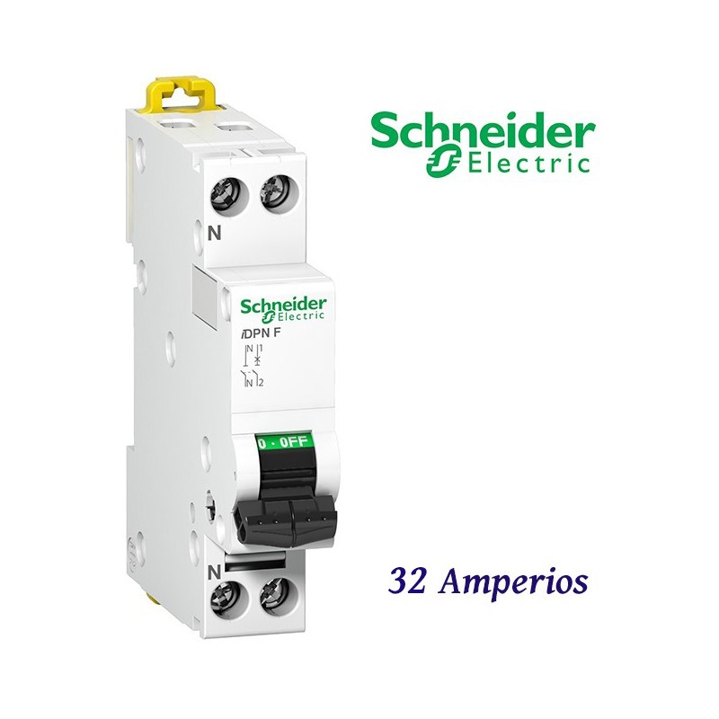 INT. MAGNETOTERMICO 1P+N 32A IDPN F SCHNEIDER