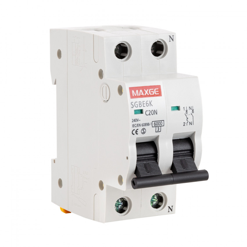 INT. MAGNETOTERMICO 2x20A MAXGE