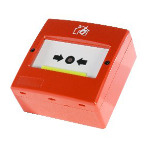 Pulsador manual de alarma convencional rearmable